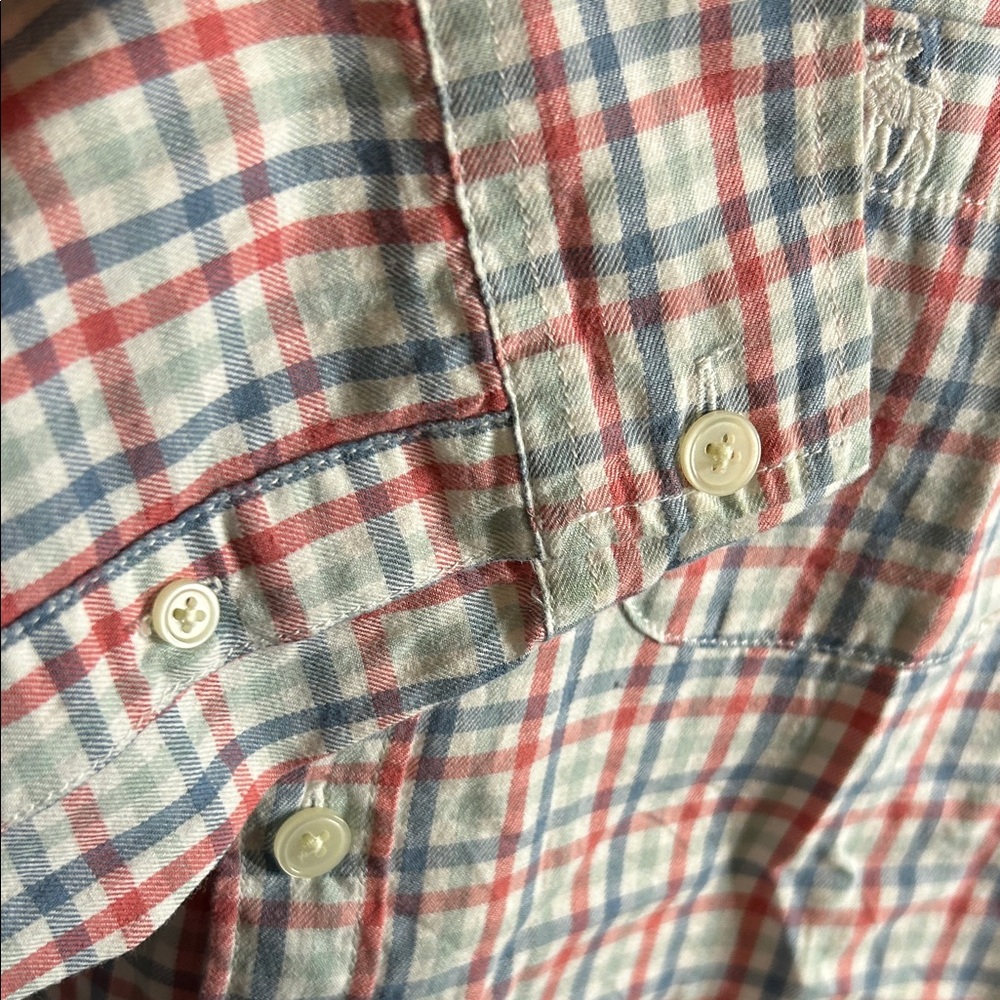 Abercrombie Kids Red and Blue Plaid Shirt - Picture 7 of 9